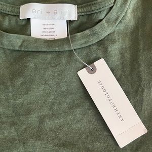 Anthropologie Green Shirt